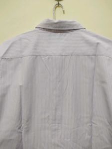 Auburn Hill Lavender White Stripe Formal Shirt
