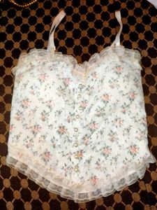 Floral Lace Corset Top