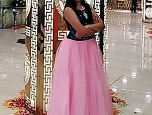 Girls&#39; 💗 &amp; Pink Party Gown &amp; Jacket Combo