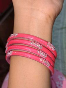 Pink Bangle Set