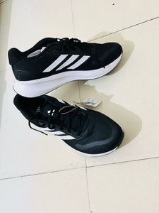 Adidas Runfalcon 5 Shoes - Black/White - Size 10
