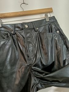 Divided by H&amp;M Black Leather Pant (Women)