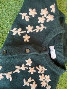 Embroidered Wool Sweater