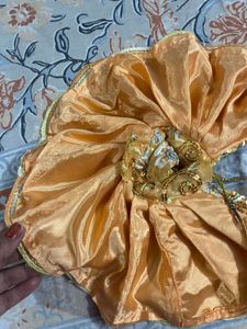 Laddu Gopal Fancy Dress Fabric Sefon Size 4,5,6
