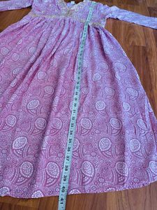 Pink Sequence Work Kurti