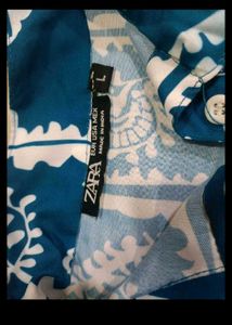 Stylish Blue Printed Zara Dress