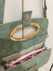 Zara Mint Green Shoulder Bag