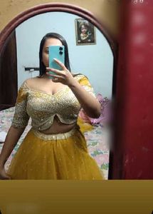 Yellow Sequin Lehenga Choli