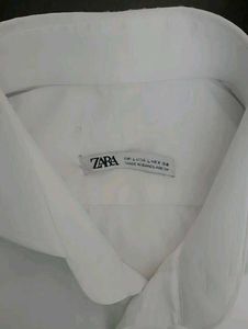 ZARA White 🤍✨🐻‍❄️ Shirt Original❤️