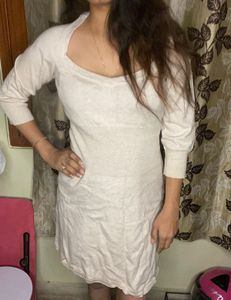 Cream Mango Dress