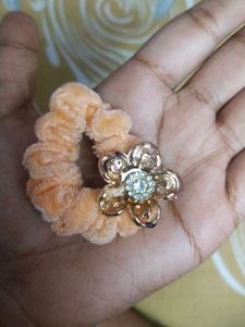 Floral Hair Scrunchies - Set of 8