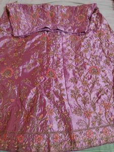 Embroidered Lavender Colour Lehenga Skirt
