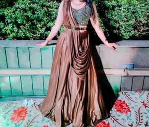 Stunning Bronze Indian Gown