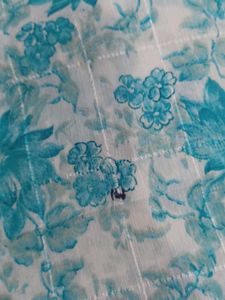 Sky Blue Floral Saree