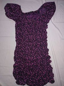 Aline Pink,black Dress Size:-S