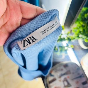 blue zara top