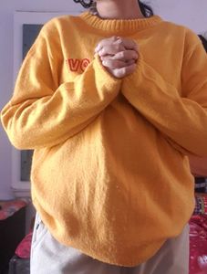 Yellow LOVE Knit Sweater