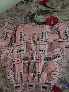 Pink Patterned Blouse