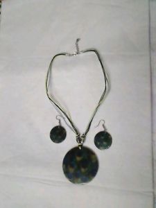 Peacock necklace set