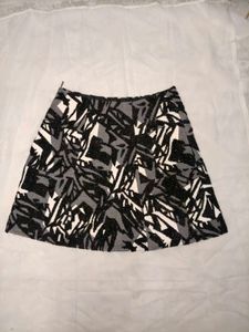 Abstract Print Mini Skirt