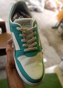 Puma Rebound Joy Low Sneakers - Green &amp; White