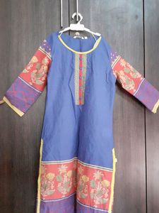 Karigari Cute Kurti Blue
