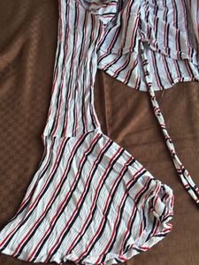 SalesStriped Bell Sleeve Top