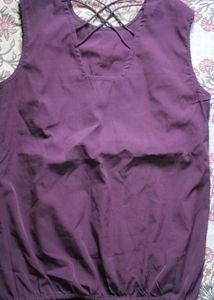 Purple Sleeveless Top
