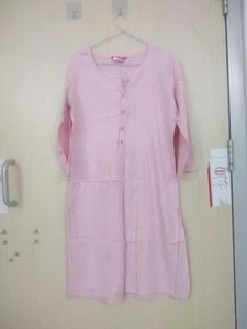 Pink Casual Kurta