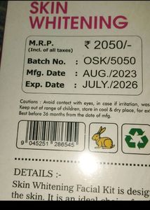 O3+ Skin Whitening &amp; Lotus D-Tan Facial Kit