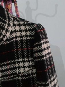 Plaid Wool Coat