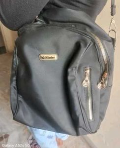 Black Nylon Backpack