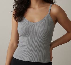Grey Knit Tank Top