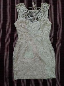 Lace Off-White Dress