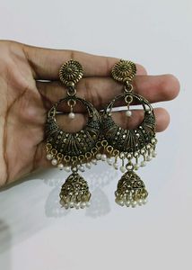 Boho Jhumka Earrings