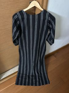 Striped Black Kurta