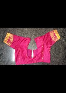 A Super Pink Occasional Wear With Stiched Blouse