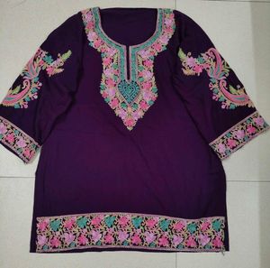Elegant Kashmiri Embroidered Kurta