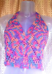 Brand New Designer Crochet Top