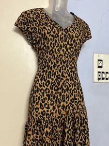 Pintrest Leopard Print Maxi Dress