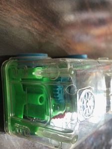 Vintage See-Through School Bus Toy