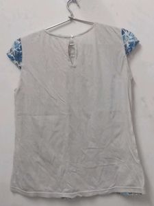 Blue Patterned Top