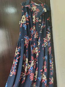 Floral Print Dress, Front Button Shrug Pattern