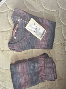 Striped woolen co ord set