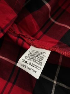 Red&amp;Black Checked Top(Women’s)