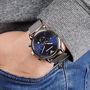 Emporio Armani Silver Luigi Watch