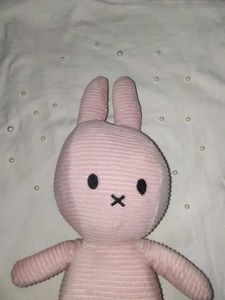 Imported Ribbed Pink Miffy Plushie