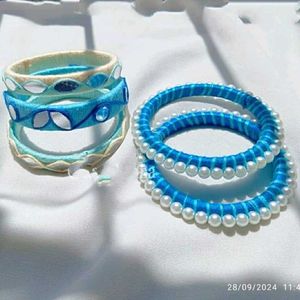 *Navratri Special*Handcrafted Bangle Set💙