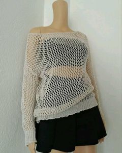 Mesh Sweater / Cover Up Top