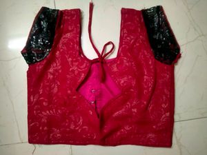 Red Saree With Blouse